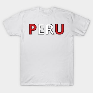 Drapeau  Peru T-Shirt